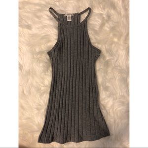 Ribbed Gray Tank Top